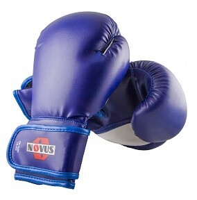 Перчатки боксерские Novus LTB-16301 10 oz S/M синий Перчатки боксерские Novus LTB-16301 10 oz S/M синий