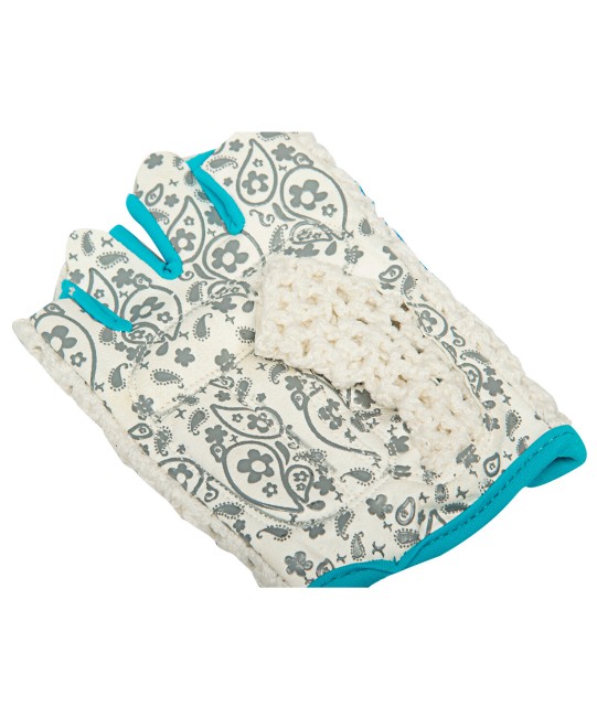 Перчатки для фитнеса Starfit SU-110 белый/голубой S Перчатки для фитнеса Starfit SU-110 белый/голубой S