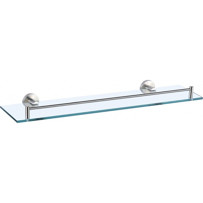 Полка Aquanet стеклянная 50 см , хром (4587) Полка Aquanet стеклянная 50 см , хром (4587)
