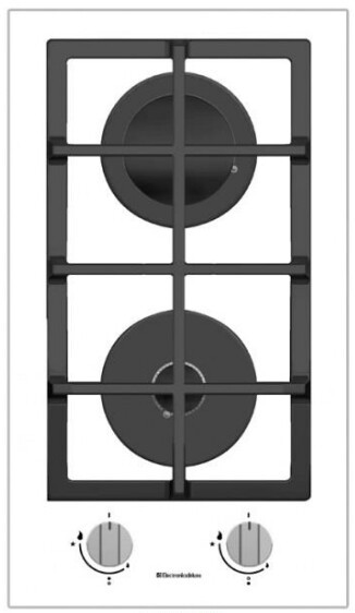 Встраиваемая газовая варочная панель Electronicsdeluxe GG2400215F-002 стекло белое