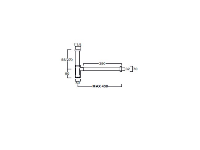 Сифон для раковины Simas (SIF165) хром