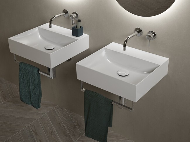 Раковина подвесная Hatria BAHIA (BH0600465011TS0) хром