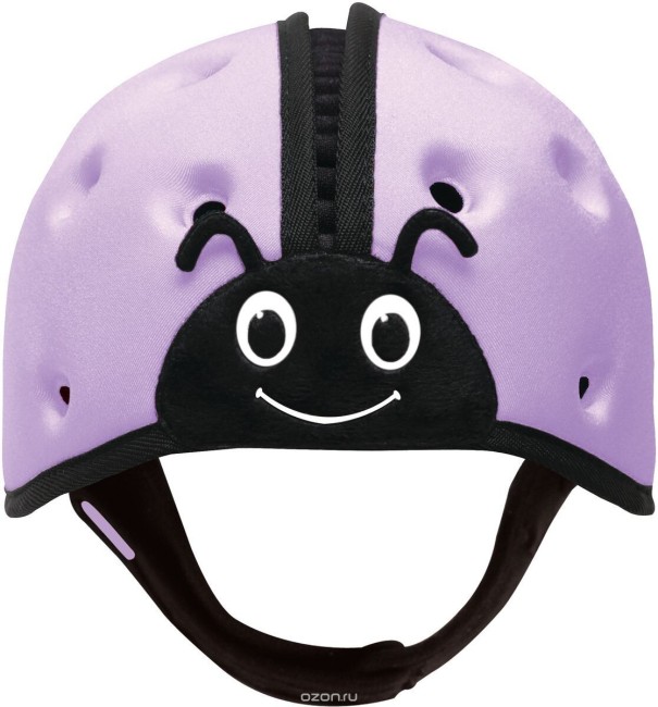 Шлем защитный для малышей SafeheadBABY Божья коровка, фиолетовый 12006