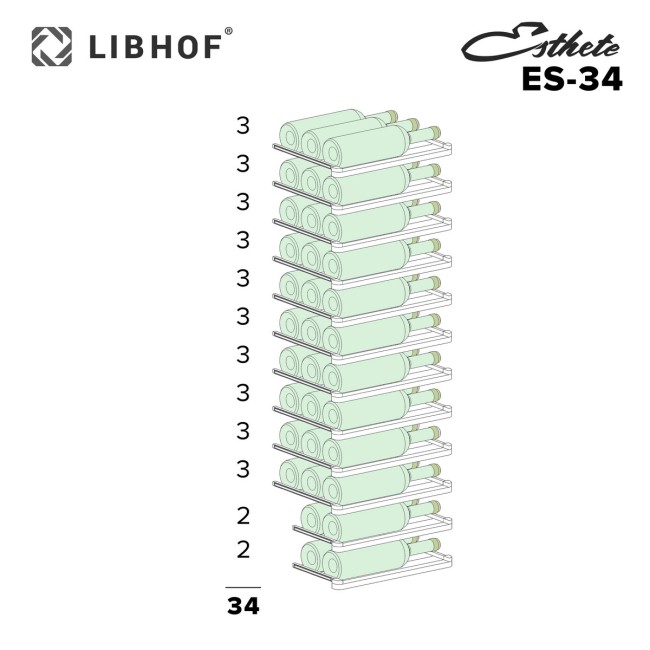 Винный шкаф Libhof ES-34 white