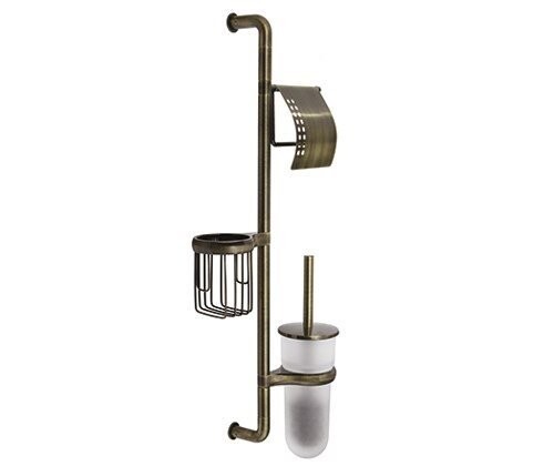 Стойка комбинированная настенная WasserKraft K-1458 светлая бронза