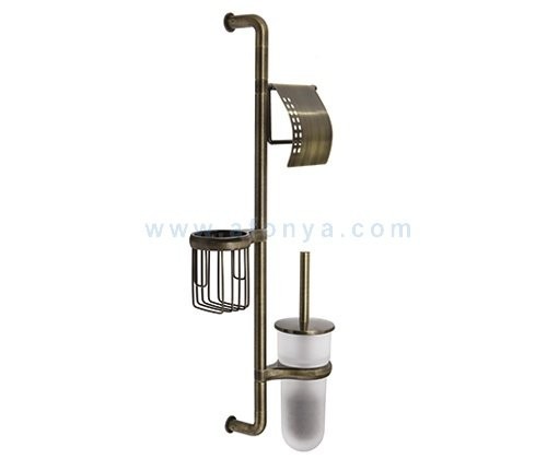 Стойка комбинированная настенная WasserKraft K-1458 светлая бронза