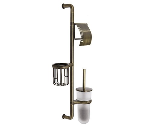 Стойка комбинированная настенная WasserKraft K-1458 светлая бронза