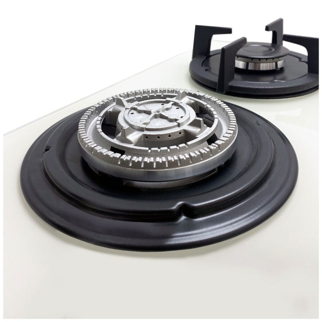 Встраиваемая газовая варочная панель Ginzzu HCG-444 бежевый