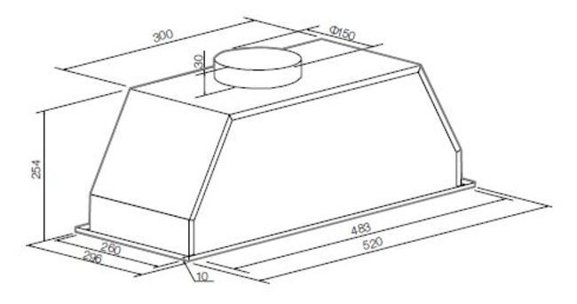Встраиваемая вытяжка Graude LB 52.0 EL Встраиваемая вытяжка Graude LB 52.0 EL