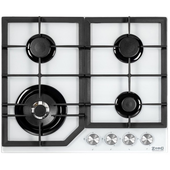 Встраиваемая газовая варочная панель ZorG BP6 FDW white