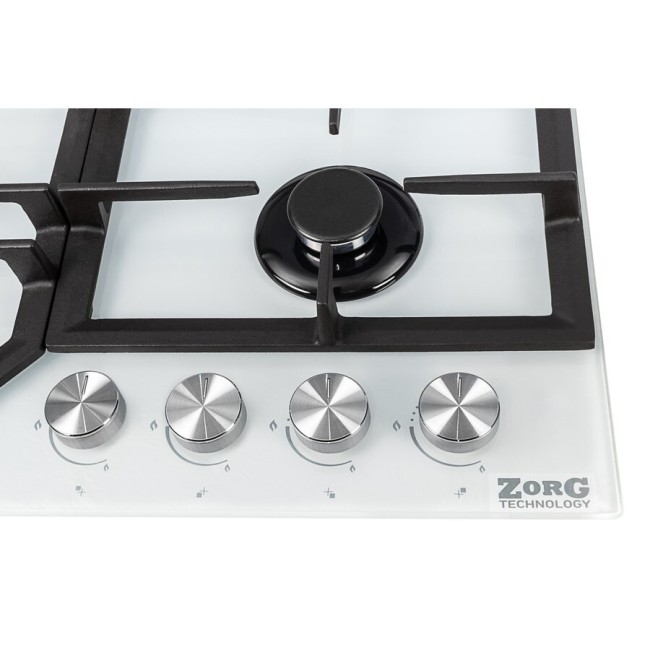 Встраиваемая газовая варочная панель ZorG BP6 FDW white