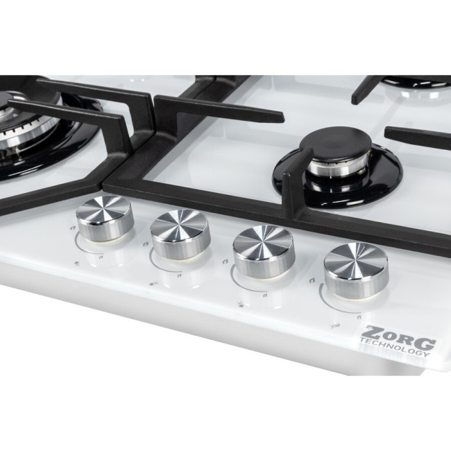 Встраиваемая газовая варочная панель ZorG BP6 FDW white