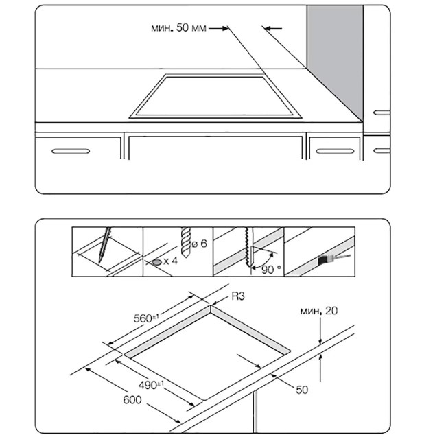 Встраиваемая электрическая варочная панель Samsung NZ64T3536DK