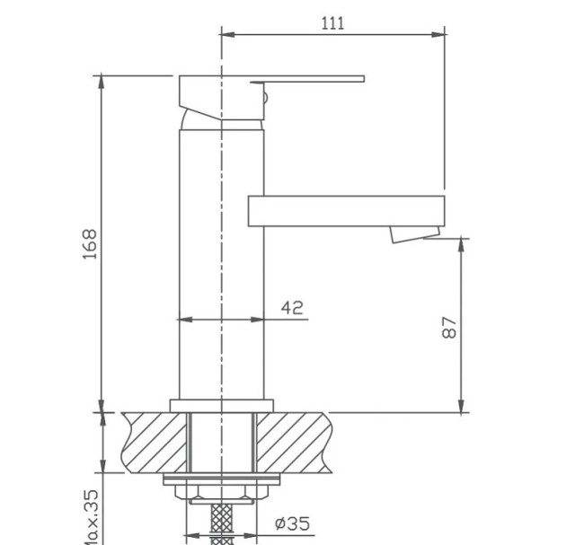 Смеситель для раковины Haiba HB1002