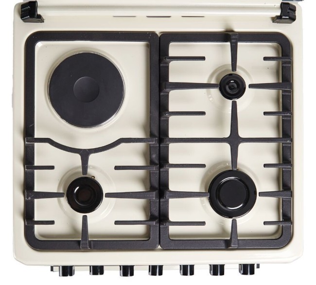 Комбинированная плита Ideal L355 ГК молочный