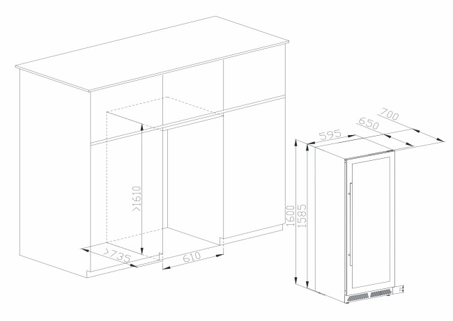 Винный шкаф Meyvel MV141PRO-KBT2