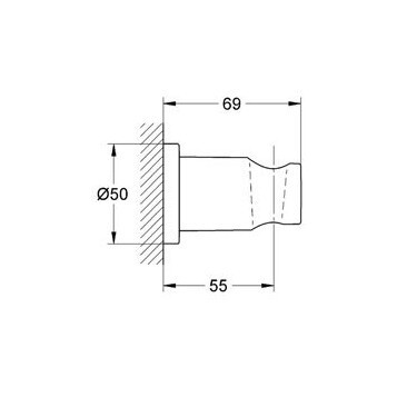 Держатель для душа Grohe 27074 LS 0 Держатель для душа Grohe 27074 LS 0