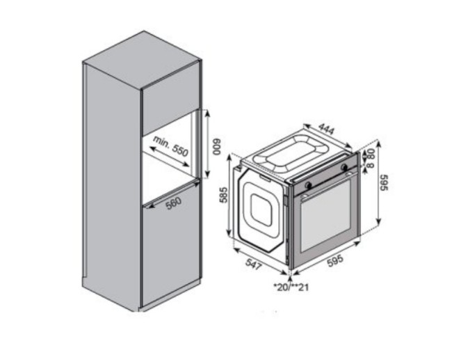 Встраиваемый электрический духовой шкаф Kuppersberg KSO 610 SG Встраиваемый электрический духовой шкаф Kuppersberg KSO 610 SG