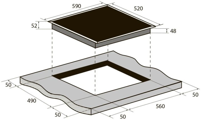 Встраиваемая электрическая варочная панель Zugel ZEH603B