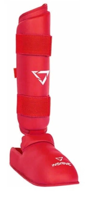 Защита голень-стопа Insane IN22-SG200, ПУ, красный XL Защита голень-стопа Insane IN22-SG200, ПУ, красный XL