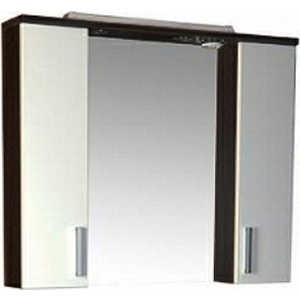 Зеркальный шкаф Aquanet Тиана 90 wenge (фасад белый) (172399)