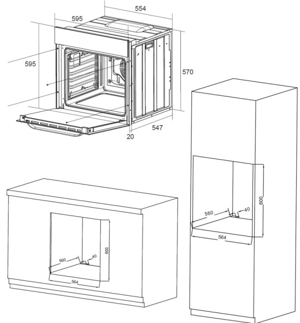 Встраиваемый электрический духовой шкаф Maunfeld EOEM7614B