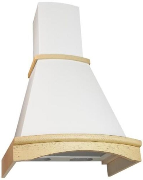 Каминная вытяжка Elikor Ротонда 50 бежевый/дуб белый патина Каминная вытяжка Elikor Ротонда 50 бежевый/дуб белый патина