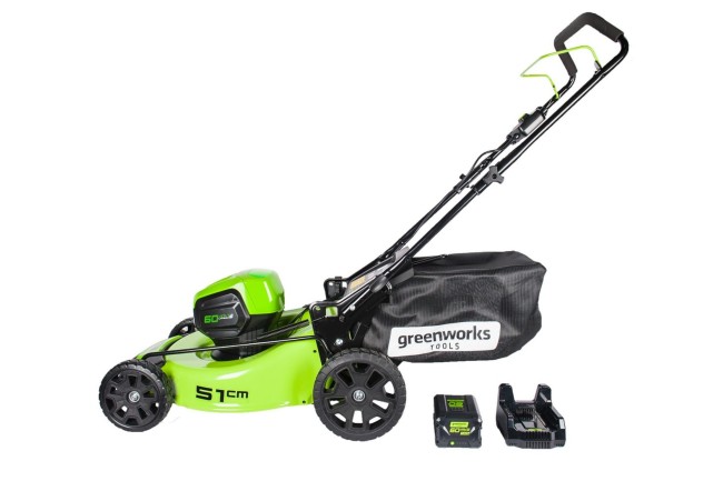 Газонокосилка аккумуляторная GreenWorks GD60LM51HPK4 Газонокосилка аккумуляторная GreenWorks GD60LM51HPK4
