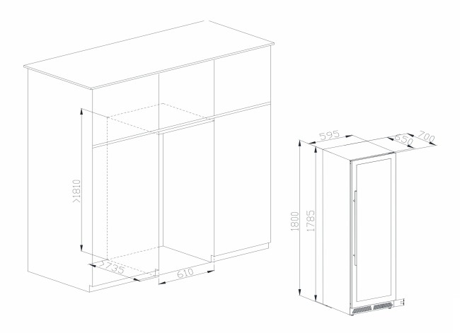 Винный шкаф Meyvel MV163PRO-KBT2
