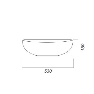 Раковина для мебели Sanita Luxe Ringo Cut RNGSLWB01C