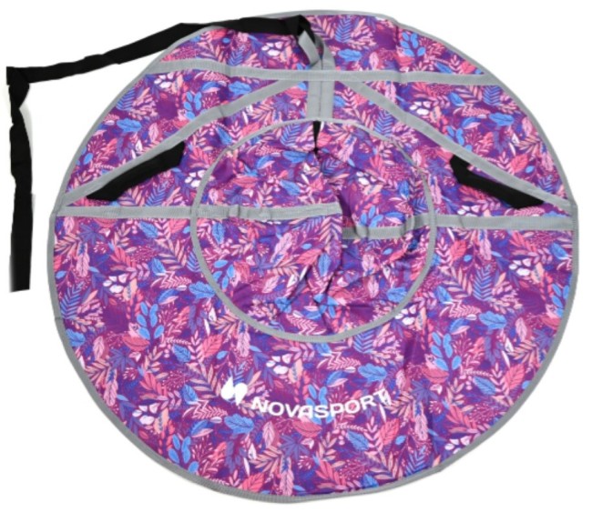 Тюбинг NovaSport CH030.110 серый/фиолетовая листва (без камеры)