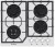 Встраиваемая газовая варочная панель Gefest ПВГ 2232-01 К12 Встраиваемая газовая варочная панель Gefest ПВГ 2232-01 К12
