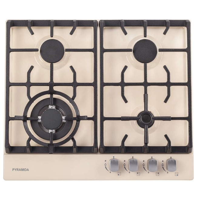 Встраиваемая газовая варочная панель Pyramida PFX 643 IVORY LUXE Встраиваемая газовая варочная панель Pyramida PFX 643 IVORY LUXE
