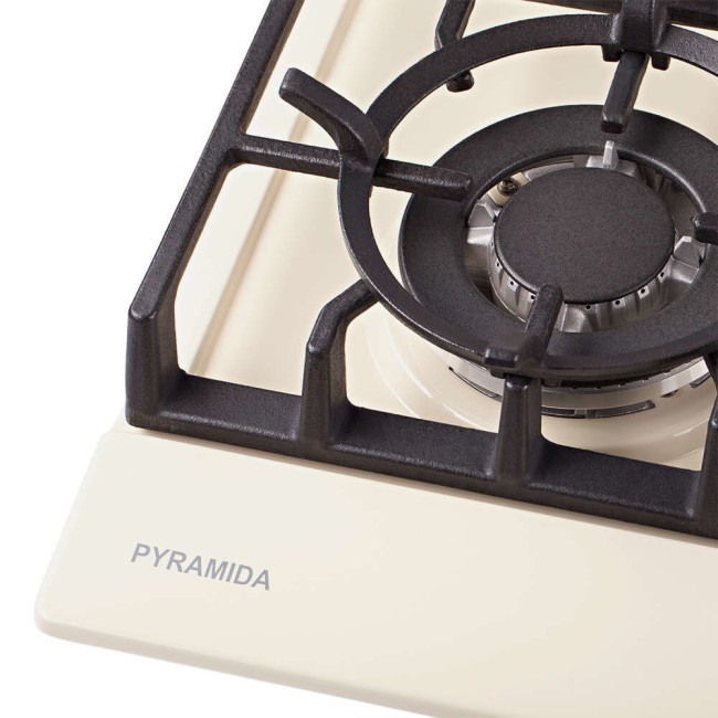 Встраиваемая газовая варочная панель Pyramida PFX 643 IVORY LUXE Встраиваемая газовая варочная панель Pyramida PFX 643 IVORY LUXE