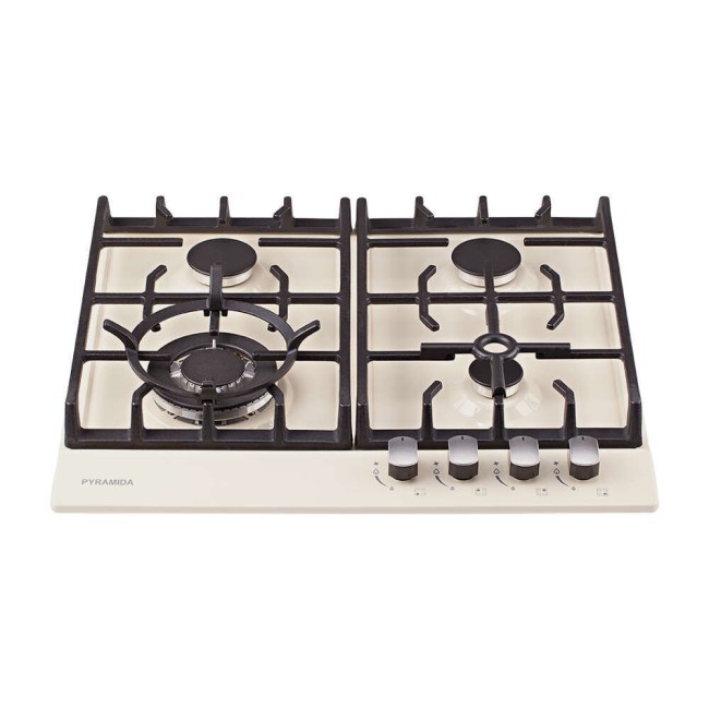 Встраиваемая газовая варочная панель Pyramida PFX 643 IVORY LUXE Встраиваемая газовая варочная панель Pyramida PFX 643 IVORY LUXE