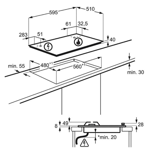 Встраиваемая газовая варочная панель Zanussi GPZ 363 SS Встраиваемая газовая варочная панель Zanussi GPZ 363 SS