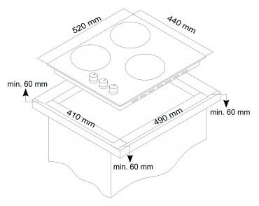 Встраиваемая электрическая варочная панель Simfer H45D13B011 Встраиваемая электрическая варочная панель Simfer H45D13B011