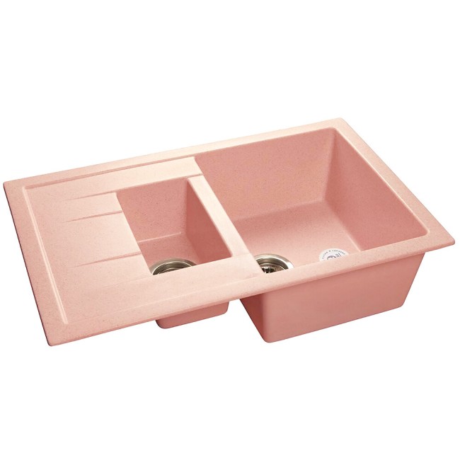 Кухонная мойка GranFest Quadro GF-Q-775KL розовый Кухонная мойка GranFest Quadro GF-Q-775KL розовый