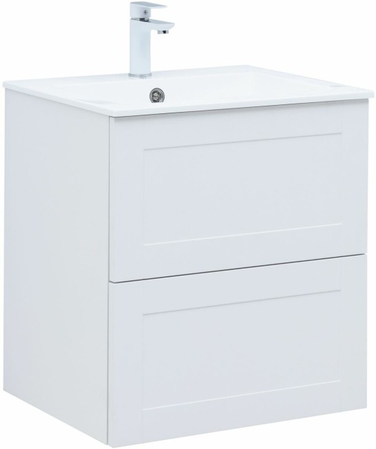 Тумба с раковиной Aquanet Терра 60 белый матовый (323178)