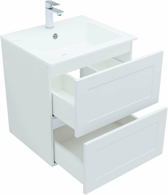Тумба с раковиной Aquanet Терра 60 белый матовый (323178)