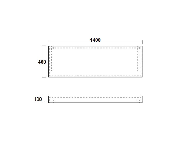 Столешница под раковину Simas Vignoni (VIM2) светлый дуб
