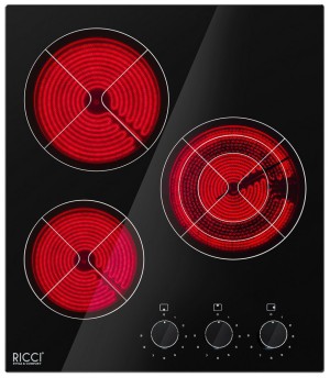 Встраиваемая электрическая варочная панель Ricci KS-T35011BR Встраиваемая электрическая варочная панель Ricci KS-T35011BR
