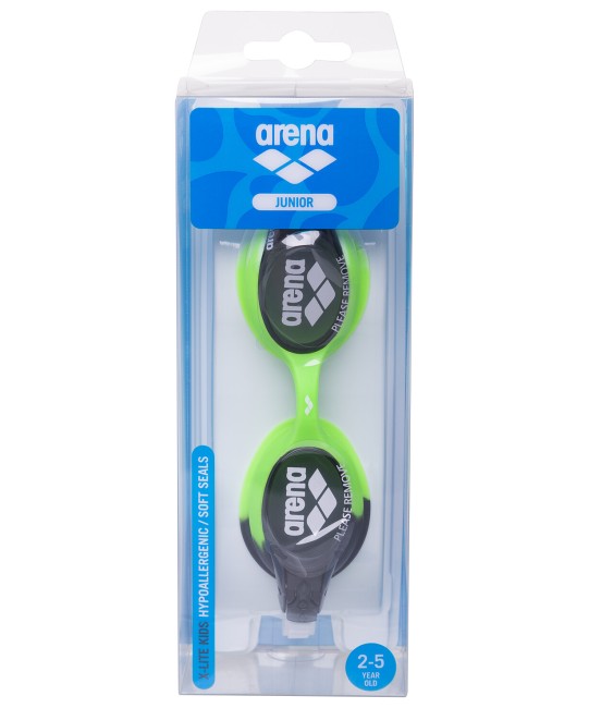 Очки для плавания Arena X-Lite Kids Smoke/Green/Black (92377 565)