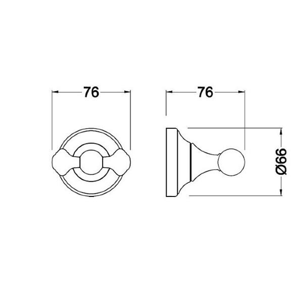 Крючок двойной Schein 7053002VF