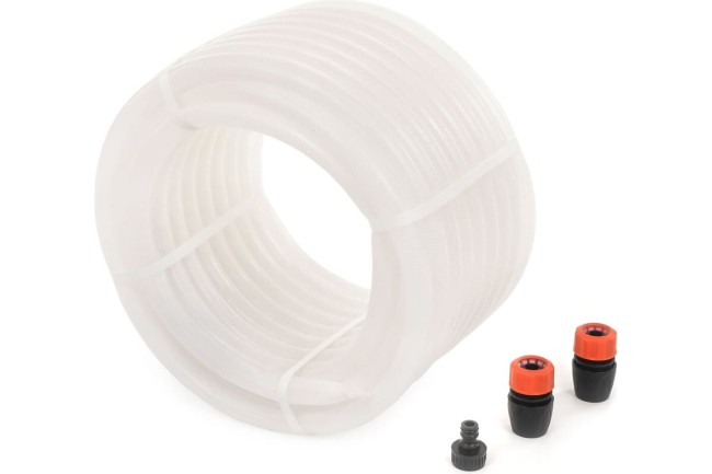 Шланг поливочный Жук Люкс 1/2 3-х слойный прозрачный 25м (7091-00)