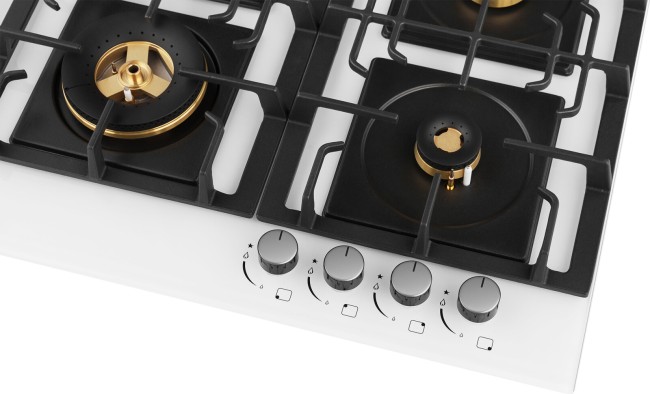 Встраиваемая газовая варочная панель Weissgauff HGG 6445 WH Volcano Burner Встраиваемая газовая варочная панель Weissgauff HGG 6445 WH Volcano Burner