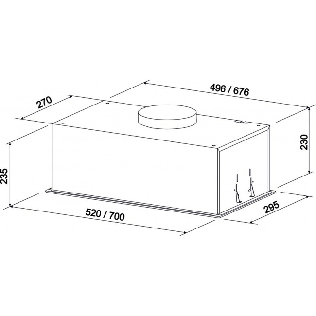 Встраиваемая вытяжка ZorG Stella 1200 52 S черный Встраиваемая вытяжка ZorG Stella 1200 52 S черный