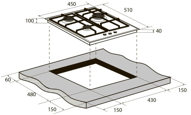 Варочная панель Zugel ZGH451W