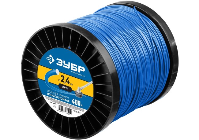 Леска для триммера Зубр КРУГ 71015-2.4 Леска для триммера Зубр КРУГ 71015-2.4