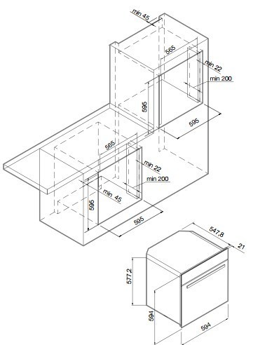 Встраиваемый электрический духовой шкаф Graude BK 60.3 S